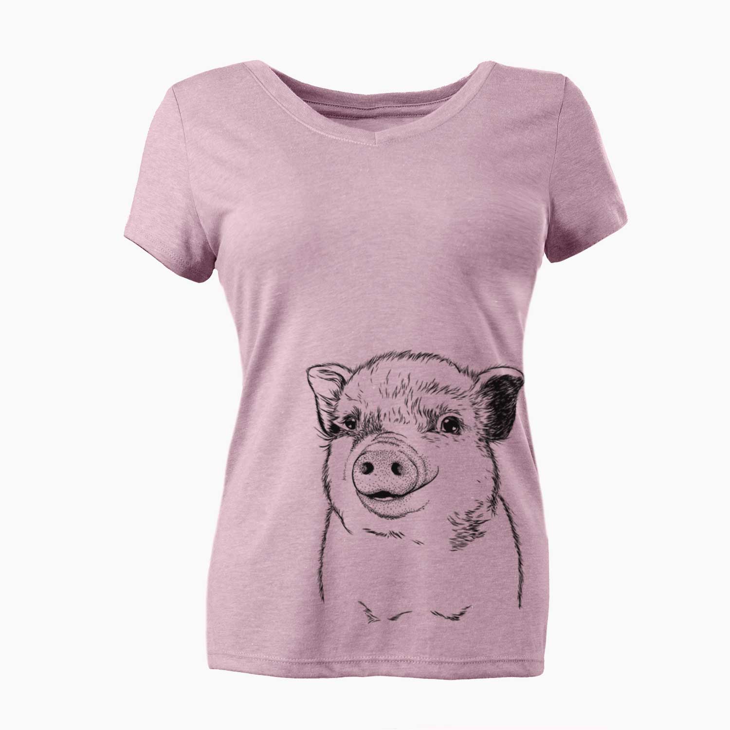 Bare Kevin the Spotted Pig - Women's V-neck Shirt