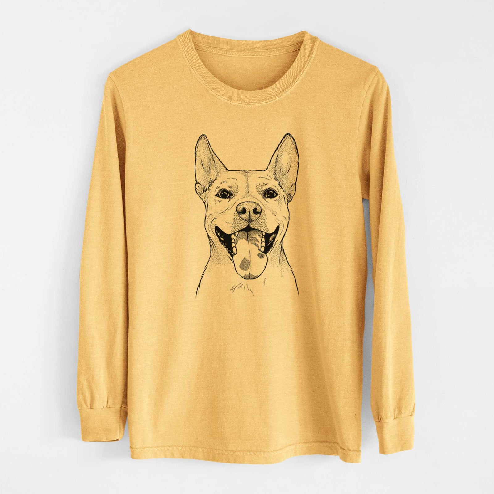 Bare Khaleesi the Carolina Dog - Heavyweight 100% Cotton Long Sleeve