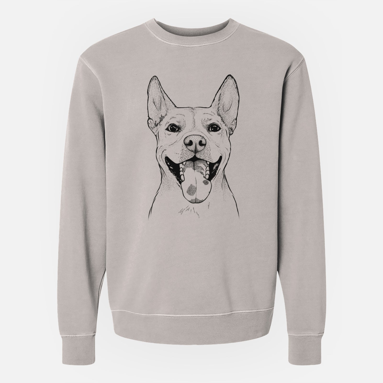 Bare Khaleesi the Carolina Dog - Unisex Pigment Dyed Crew Sweatshirt
