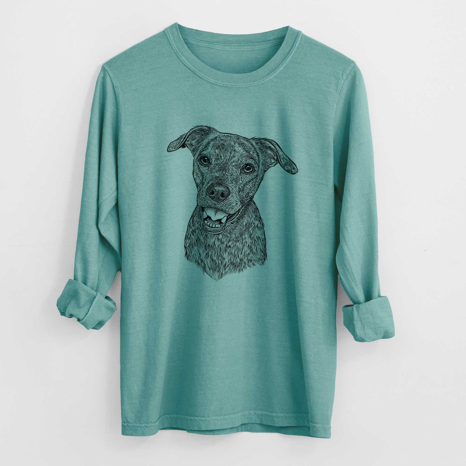 Bare Kirby the Mountain Cur Mix - Heavyweight 100% Cotton Long Sleeve