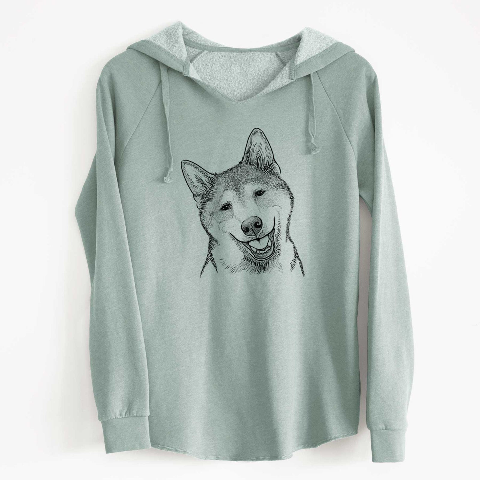 Bare Koby the Shiba Inu - Cali Wave Hooded Sweatshirt