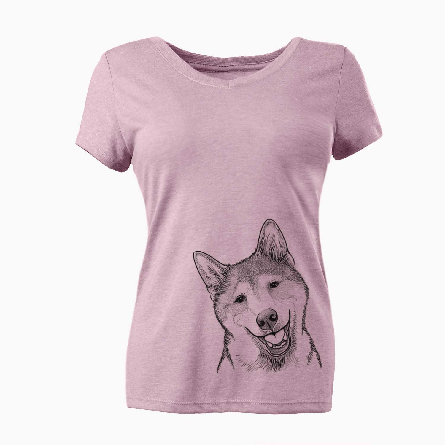 Koby the Shiba Inu - Women's V-neck Shirt