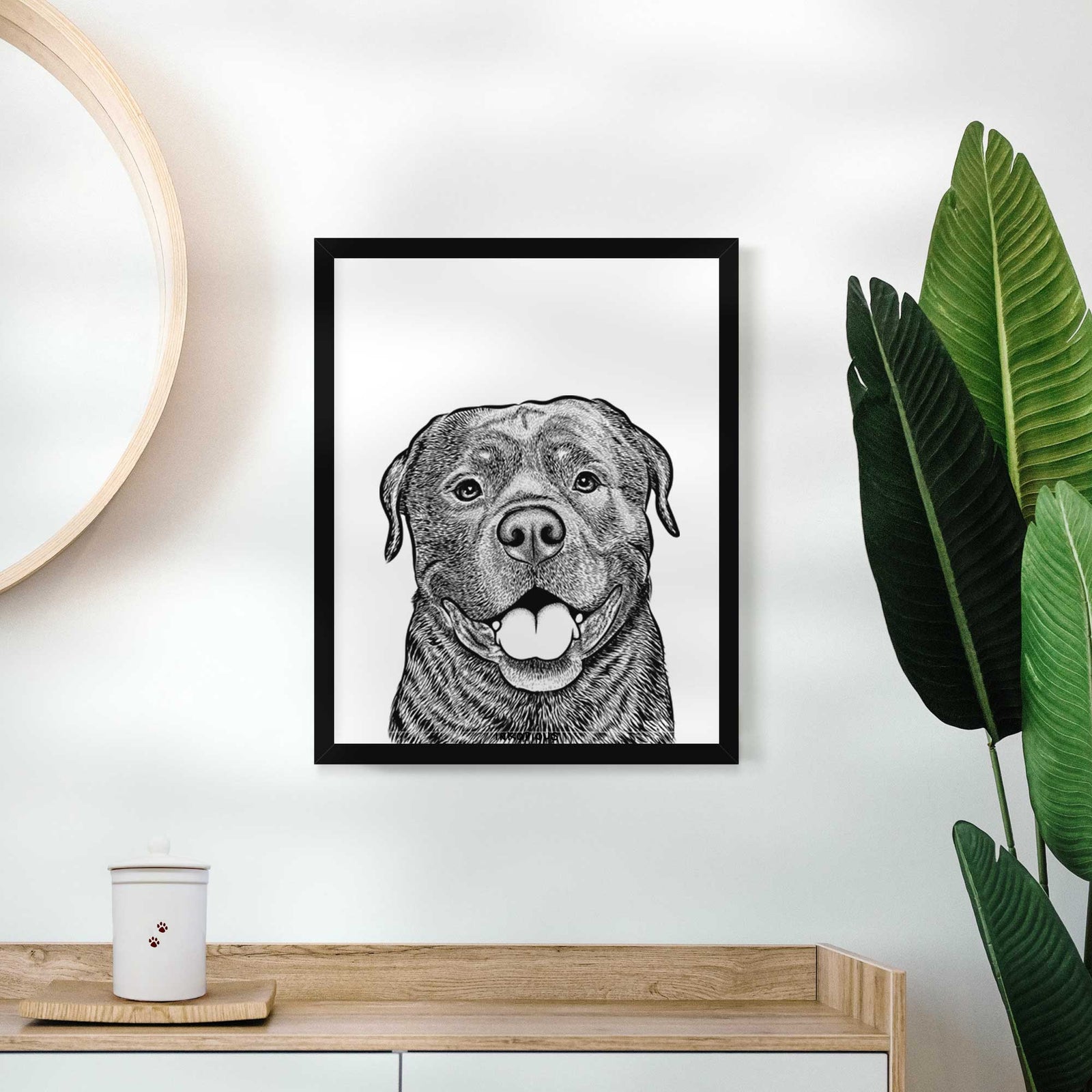 Kojak the Rottweiler Art Print