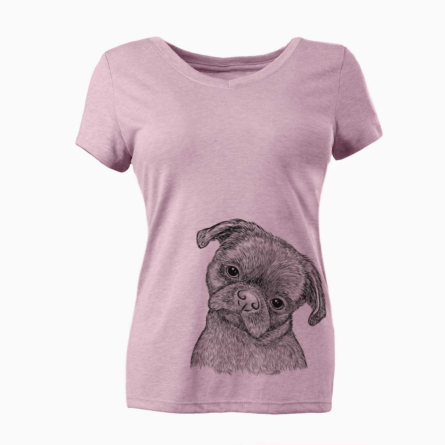 Bare Koko the Shih Tzu - Women's V-neck Shirt