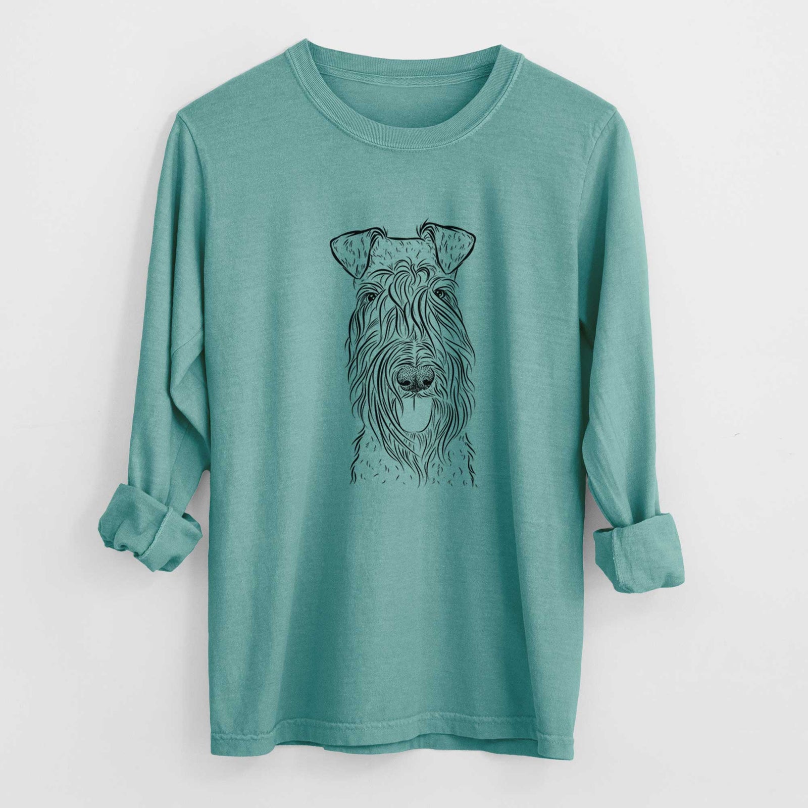 Bare Kricket the Kerry Blue Terrier - Heavyweight 100% Cotton Long Sleeve