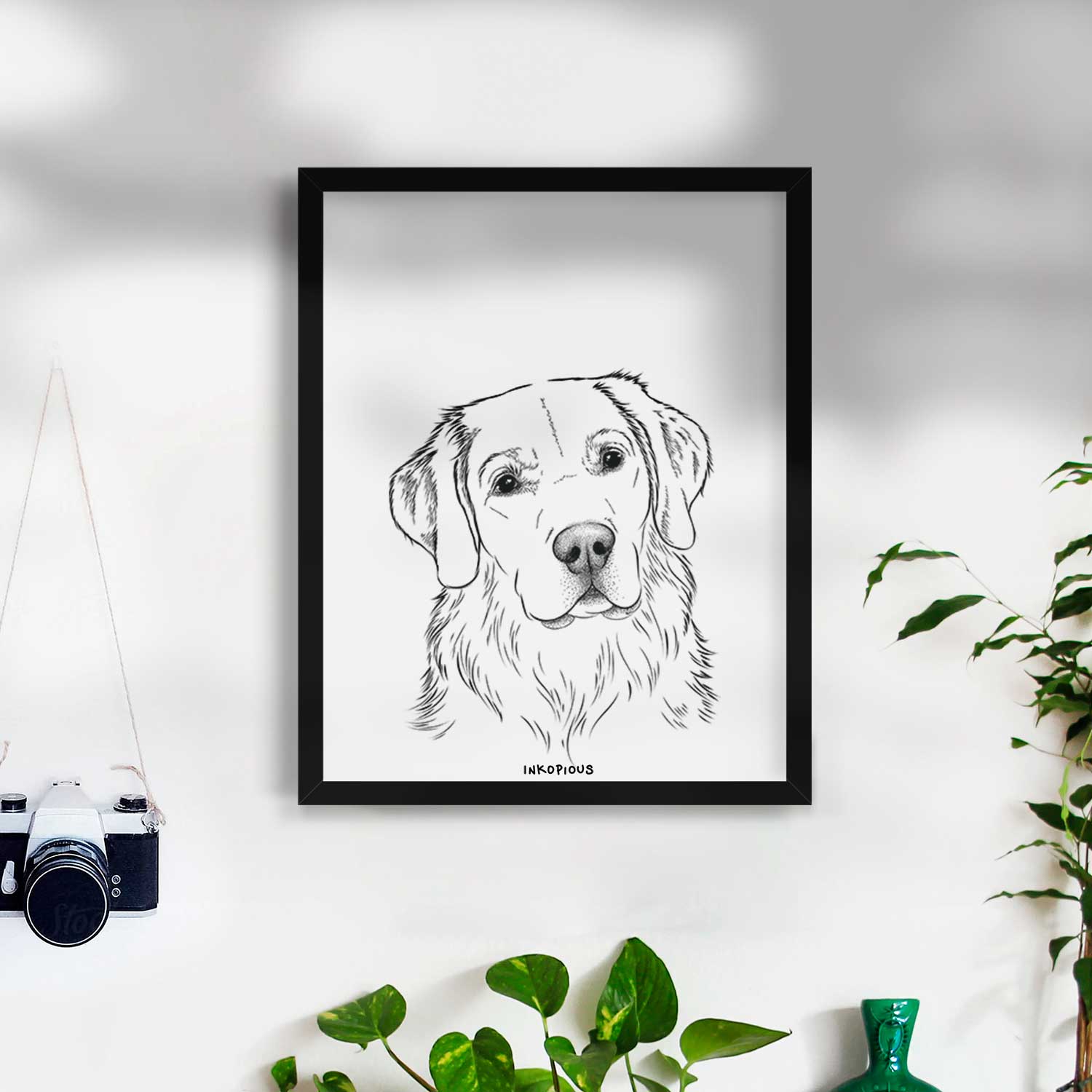 Kula the Golden Retriever Art Print