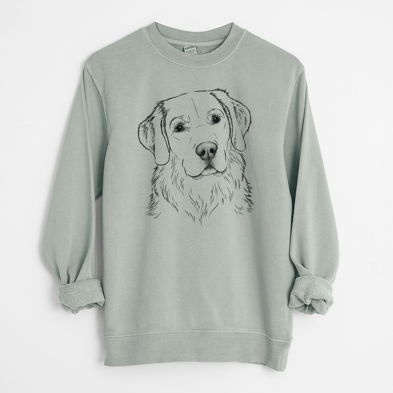 Bare Kula the Golden Retriever - Unisex Pigment Dyed Crew Sweatshirt