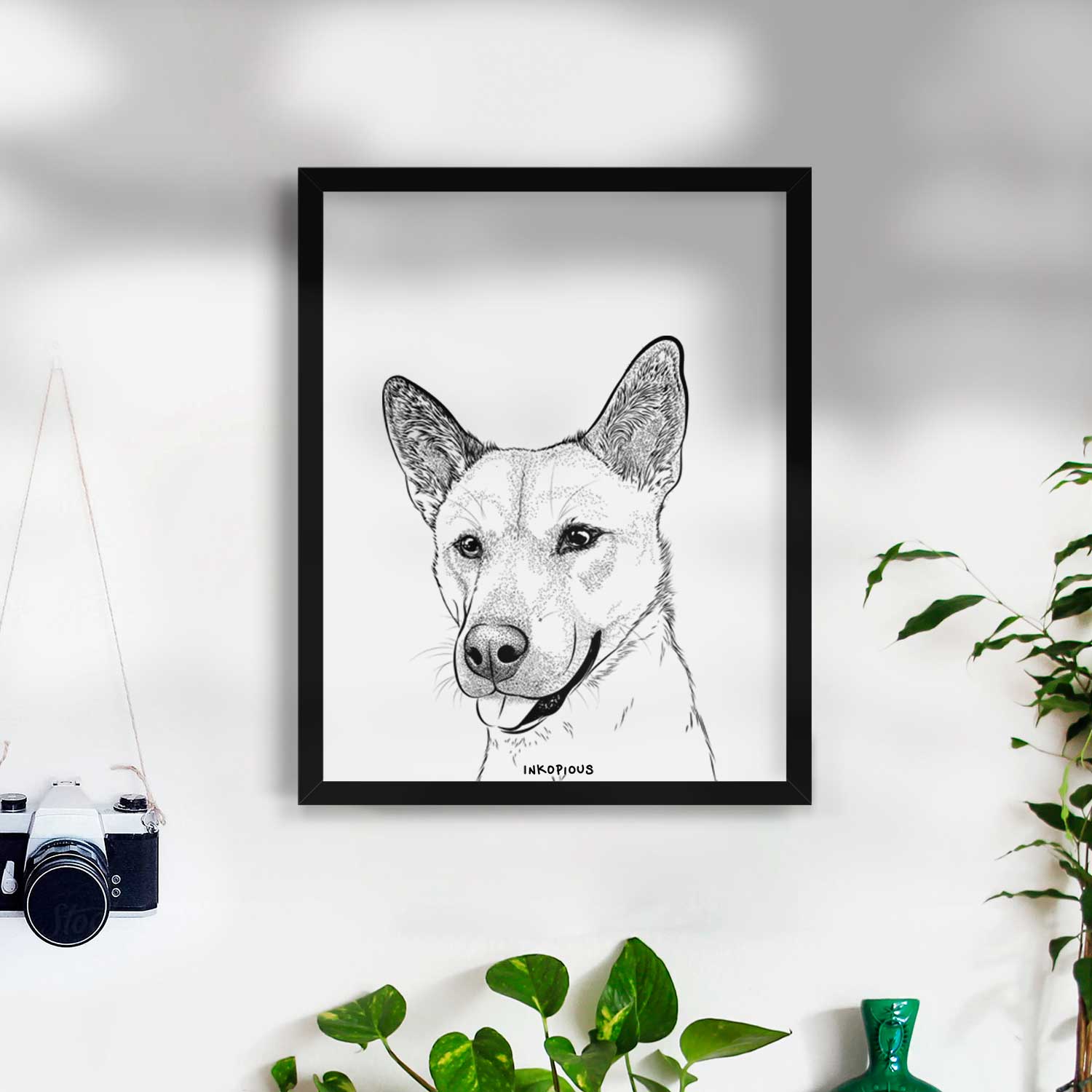 Kulfi the Jindo Shiba Inu Mix Art Print