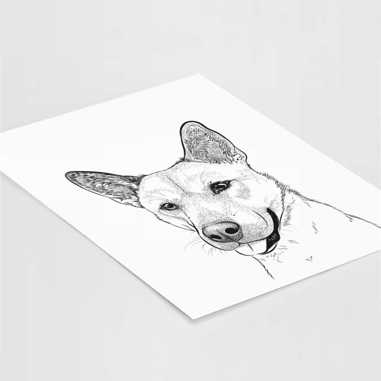 Kulfi the Jindo Shiba Inu Mix Art Print