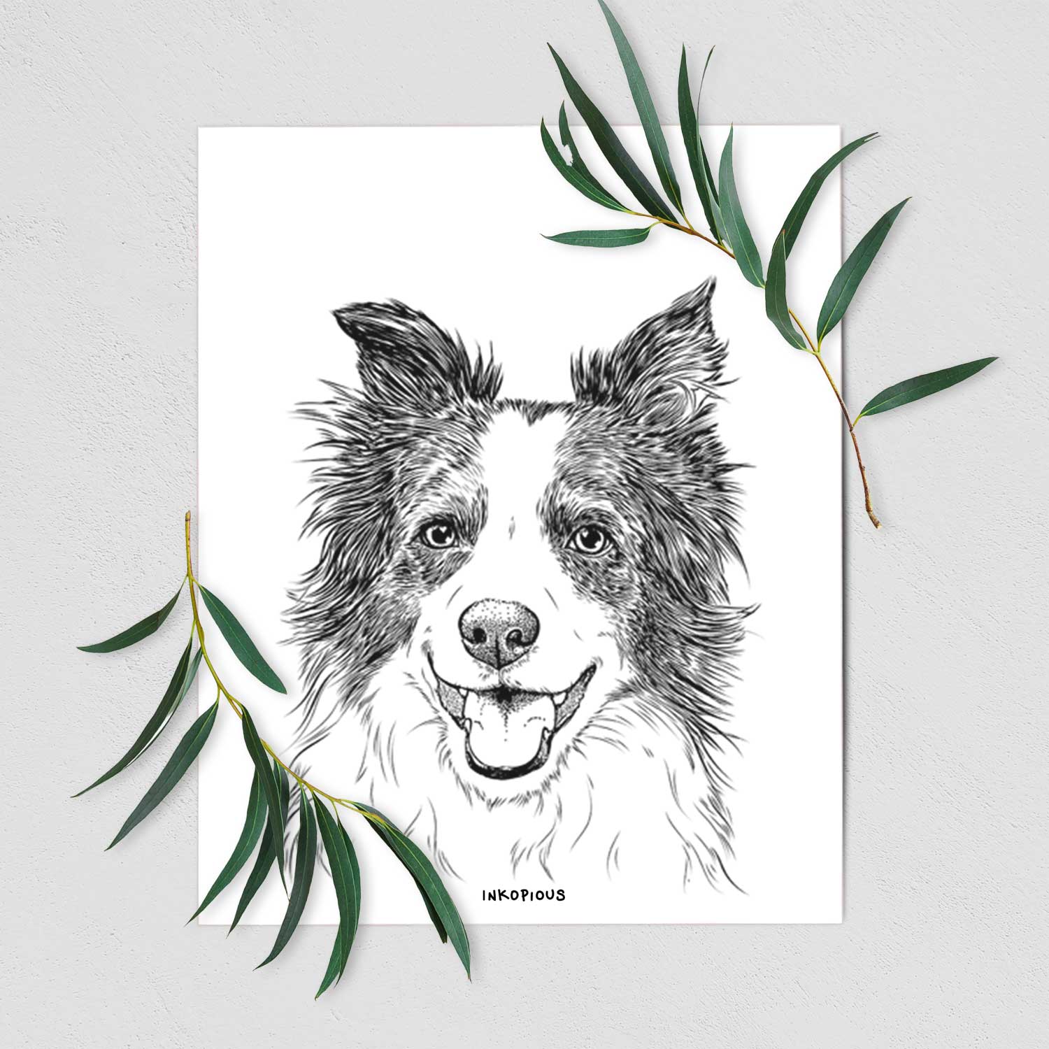 Kylee the Border Collie Art Print