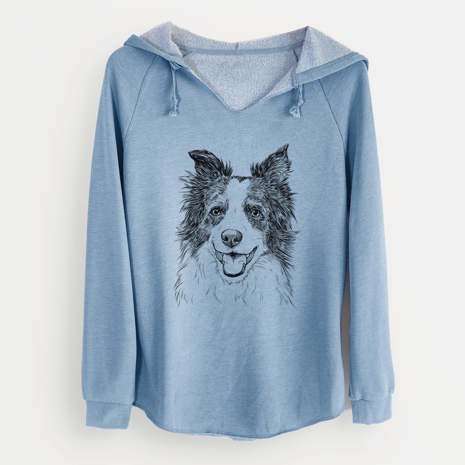 Bare Kylee the Border Collie - Cali Wave Hooded Sweatshirt