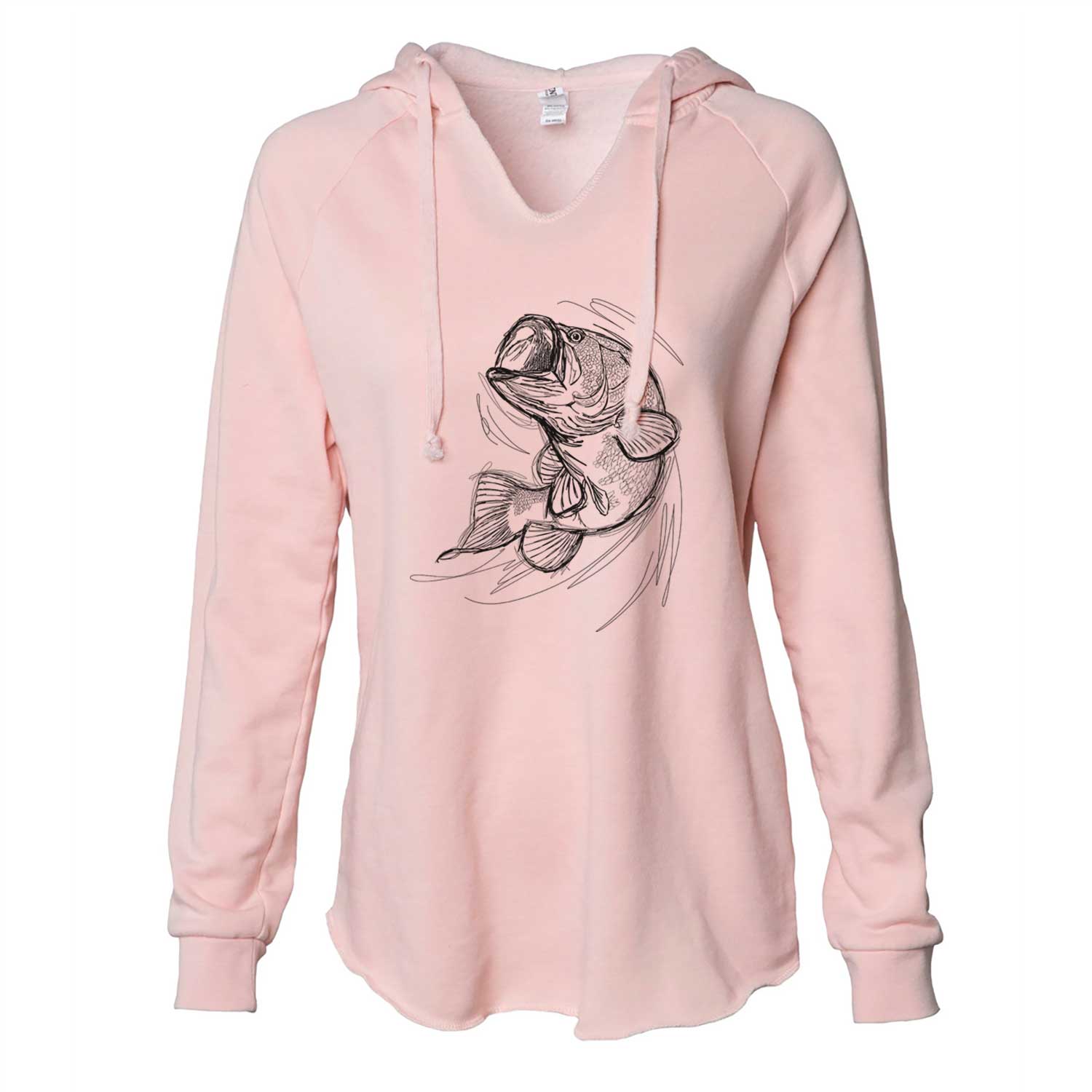 Larry the Largemouth Bass - Cali Wave Hooded Sweatshirt