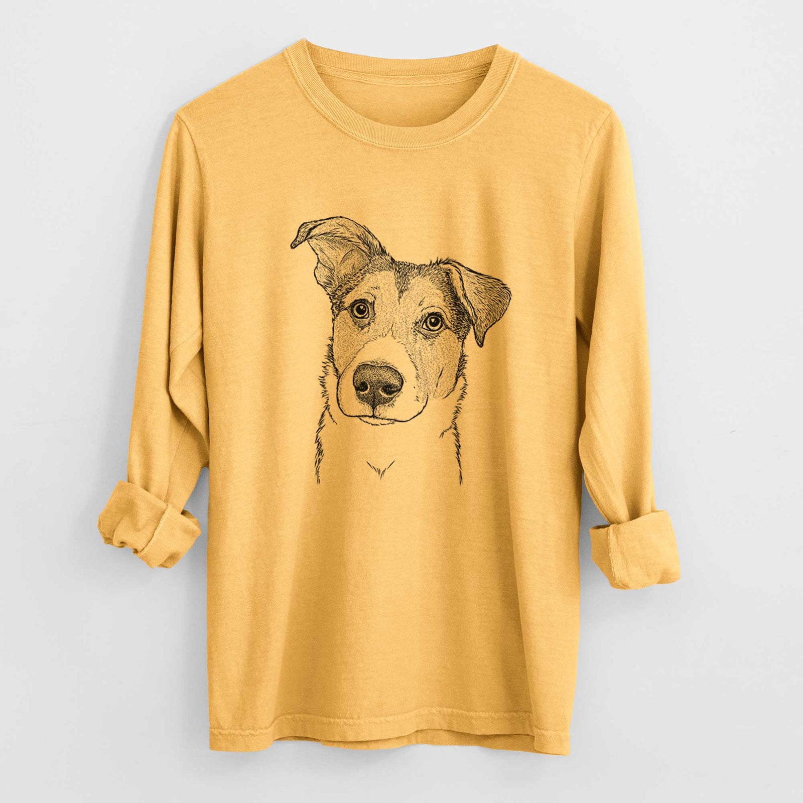 Bare Leia the Mixed Breed - Heavyweight 100% Cotton Long Sleeve