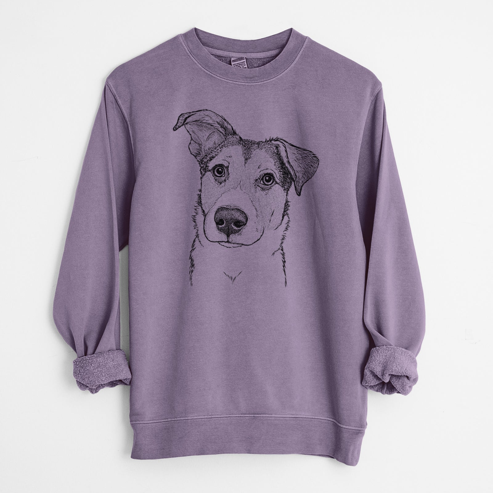 Bare Leia the Mixed Breed - Unisex Pigment Dyed Crew Sweatshirt