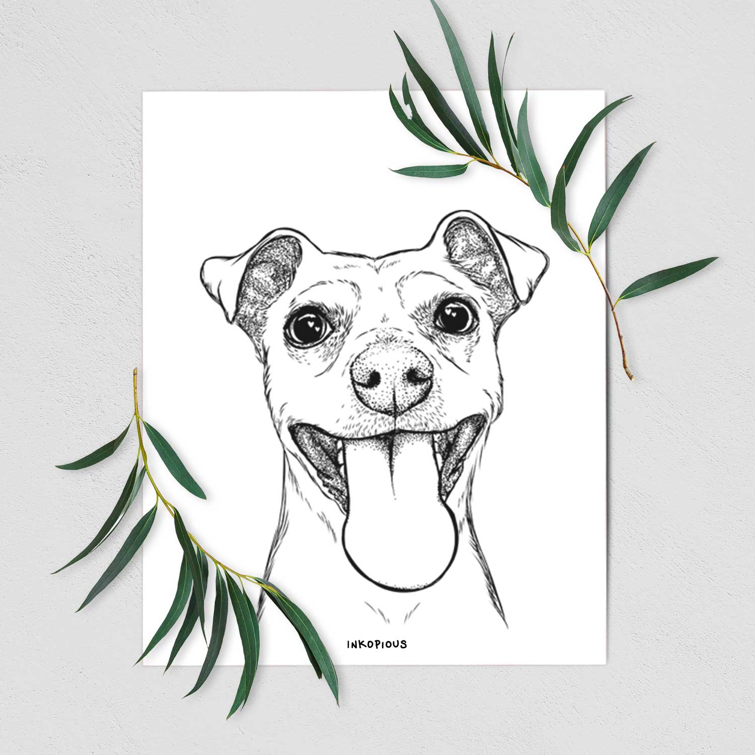 Lemmie the Mixed Breed Art Print