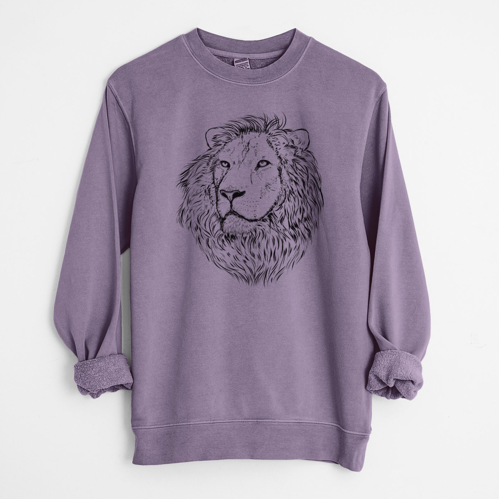 Bare Lenny the Lion - Unisex Pigment Dyed Crew Sweatshirt