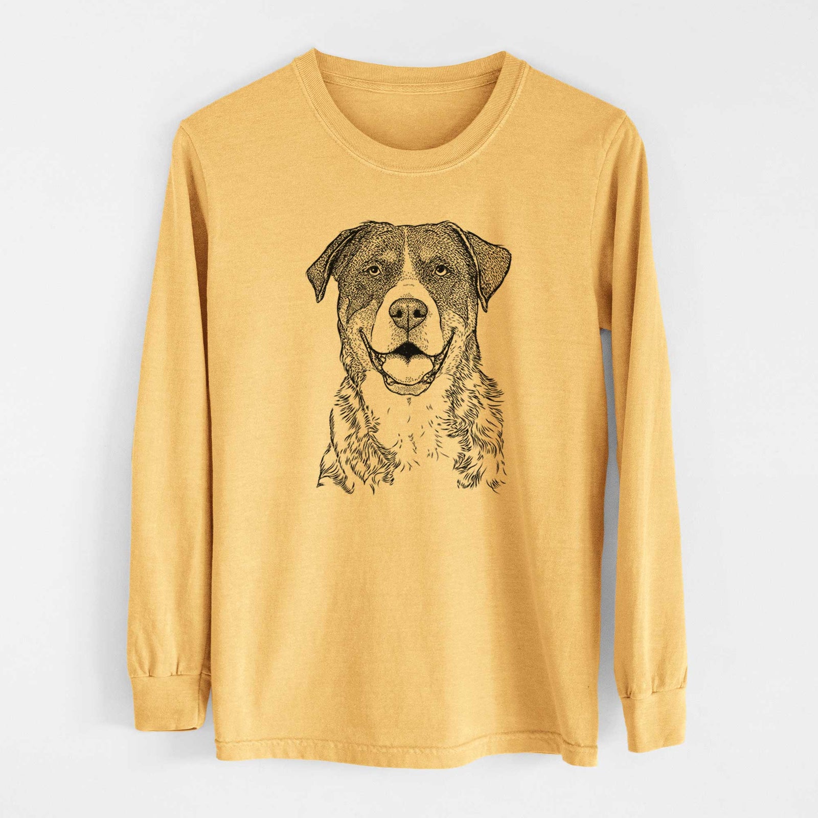 Bare Leon the Greater Swiss Mountain Dog - Heavyweight 100% Cotton Long Sleeve