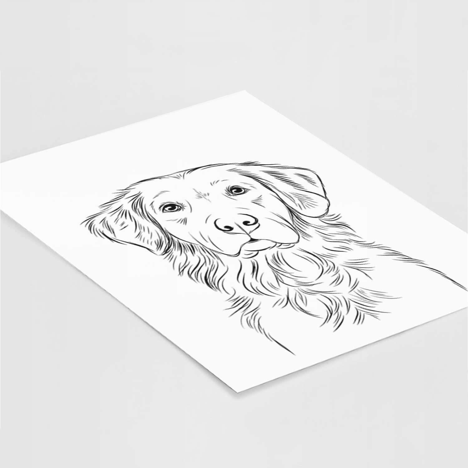 Linden the Golden Retriever Art Print