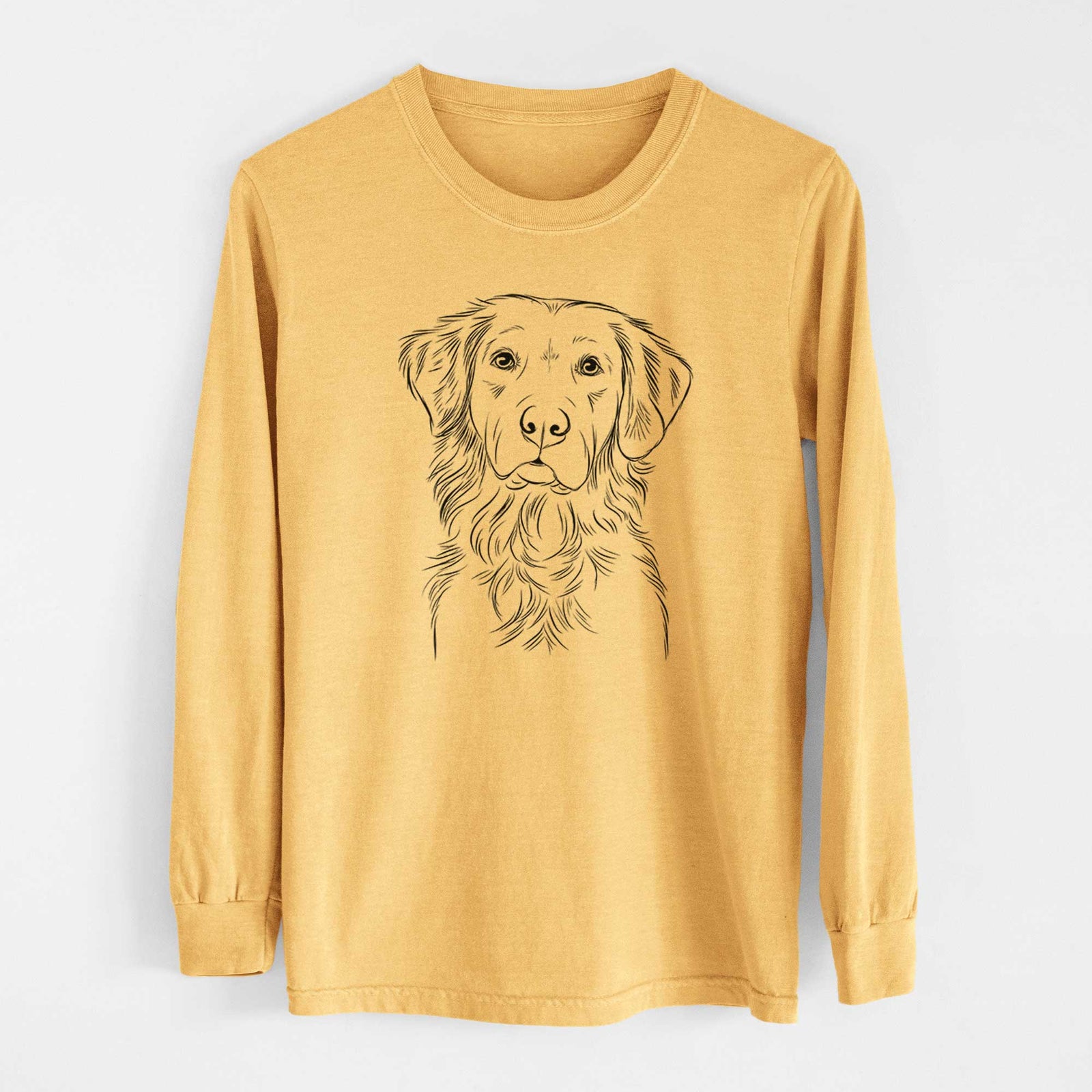 Bare Linden the Golden Retriever - Heavyweight 100% Cotton Long Sleeve