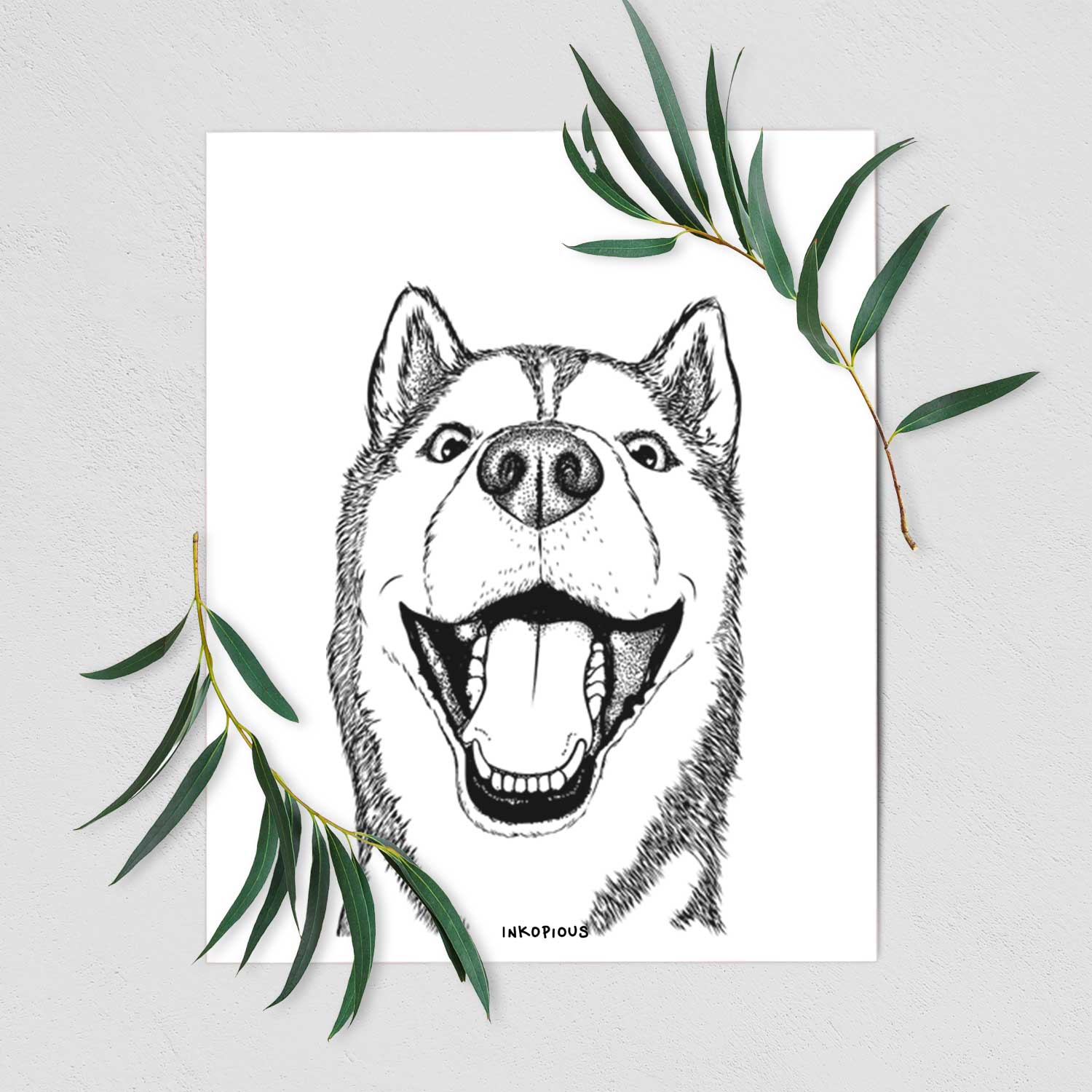 Little Country the Siberian Husky Art Print