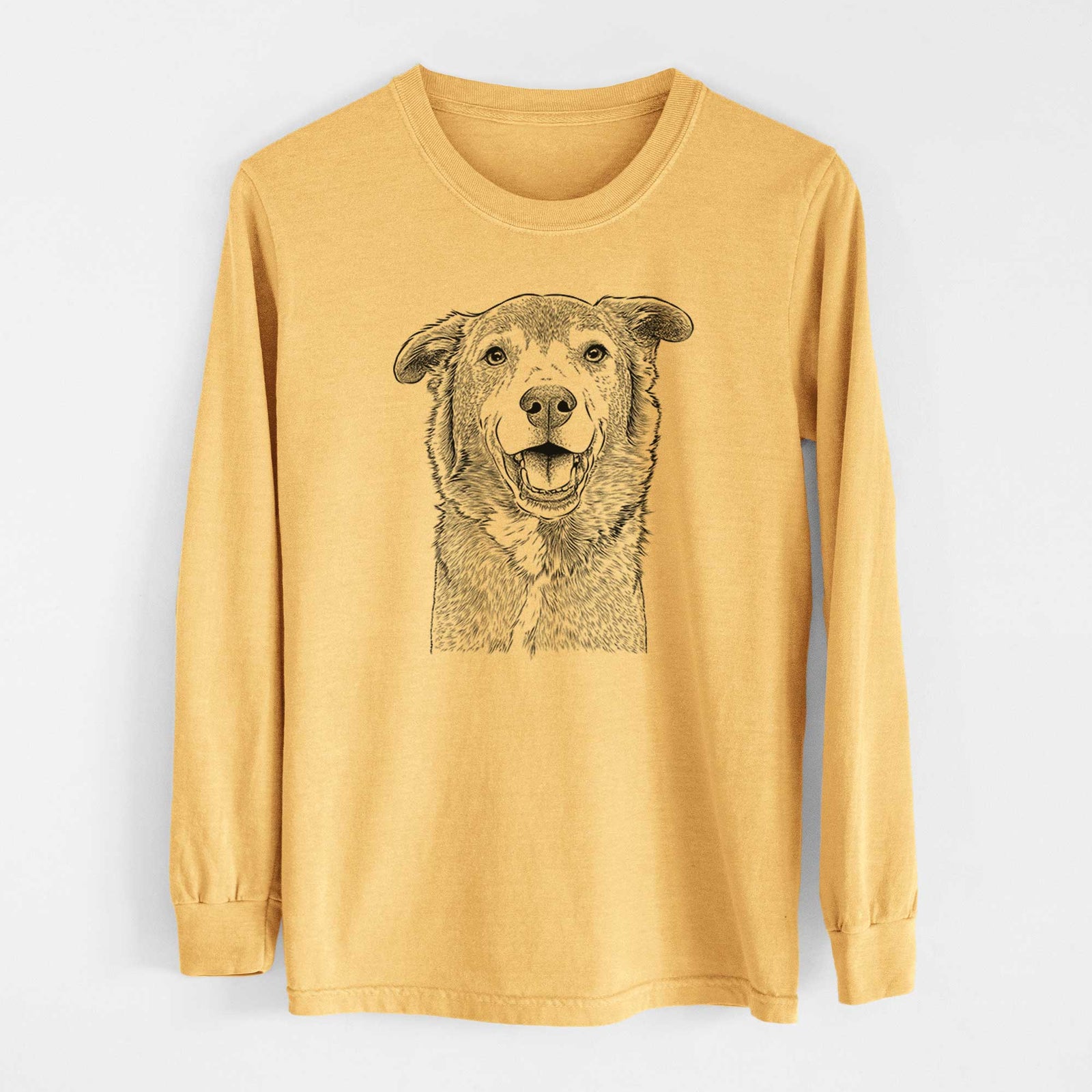 Bare Logan the Rescue Mutt - Heavyweight 100% Cotton Long Sleeve