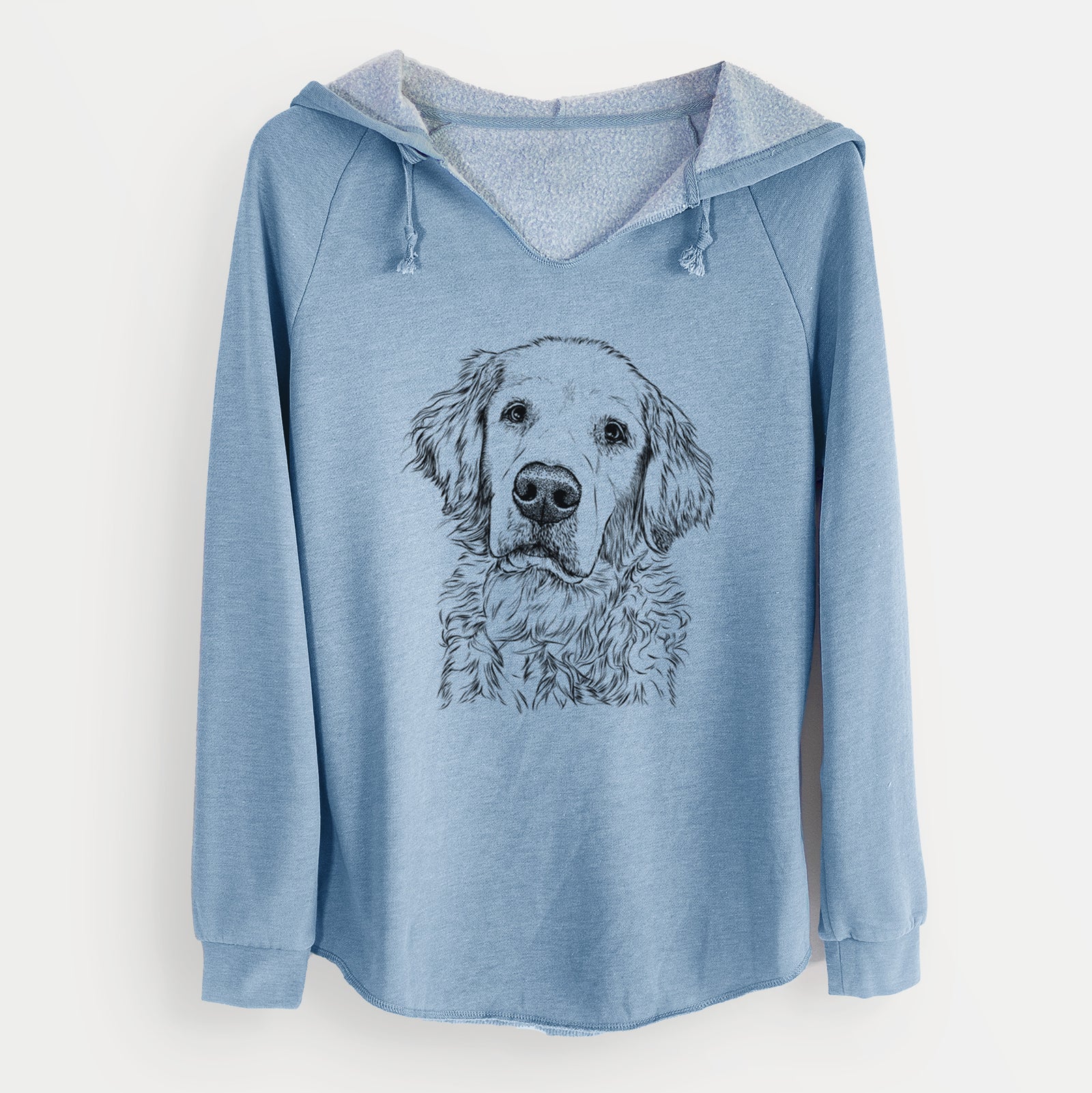 Bare Loganator the Golden Retriever - Cali Wave Hooded Sweatshirt