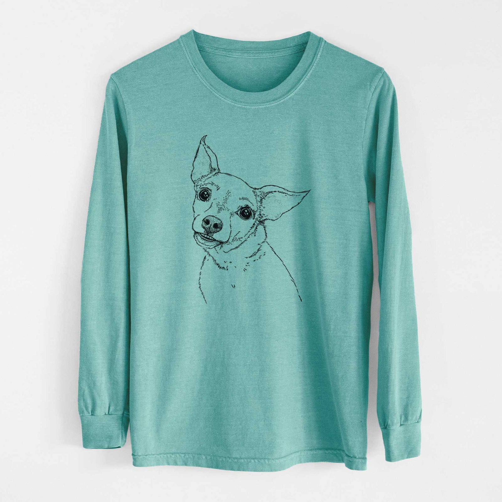 Bare Lola the Chiweenie - Heavyweight 100% Cotton Long Sleeve
