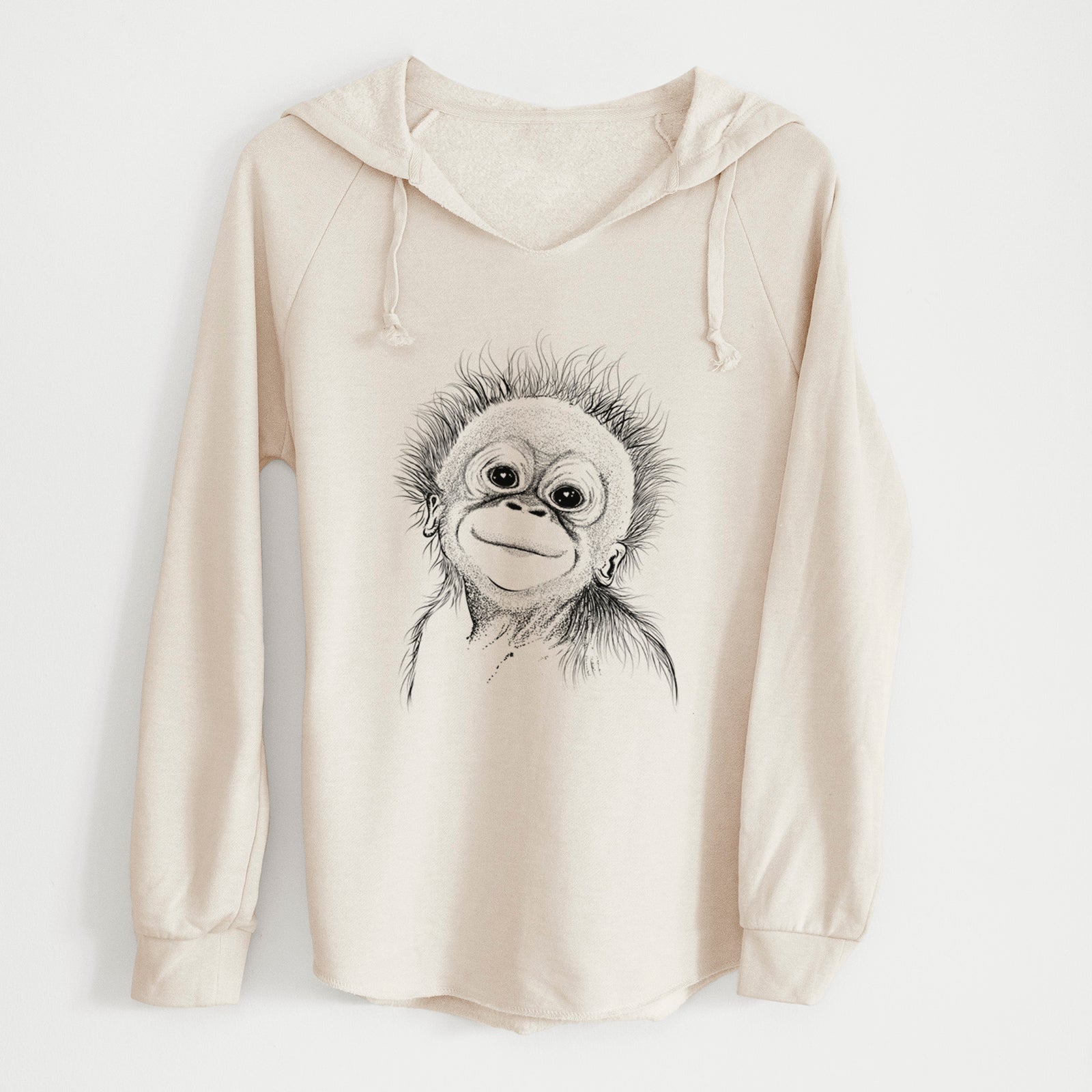 Bare Louie the Baby Orangutan - Cali Wave Hooded Sweatshirt