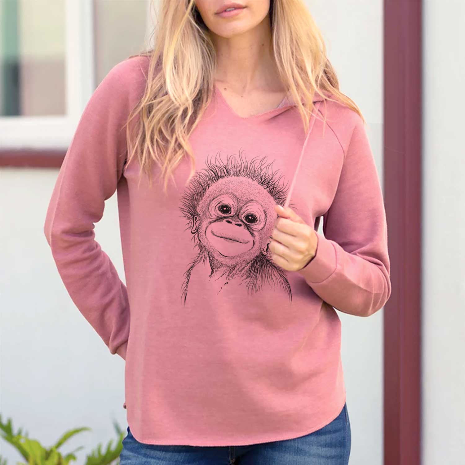 Louie the Baby Orangutan - Cali Wave Hooded Sweatshirt