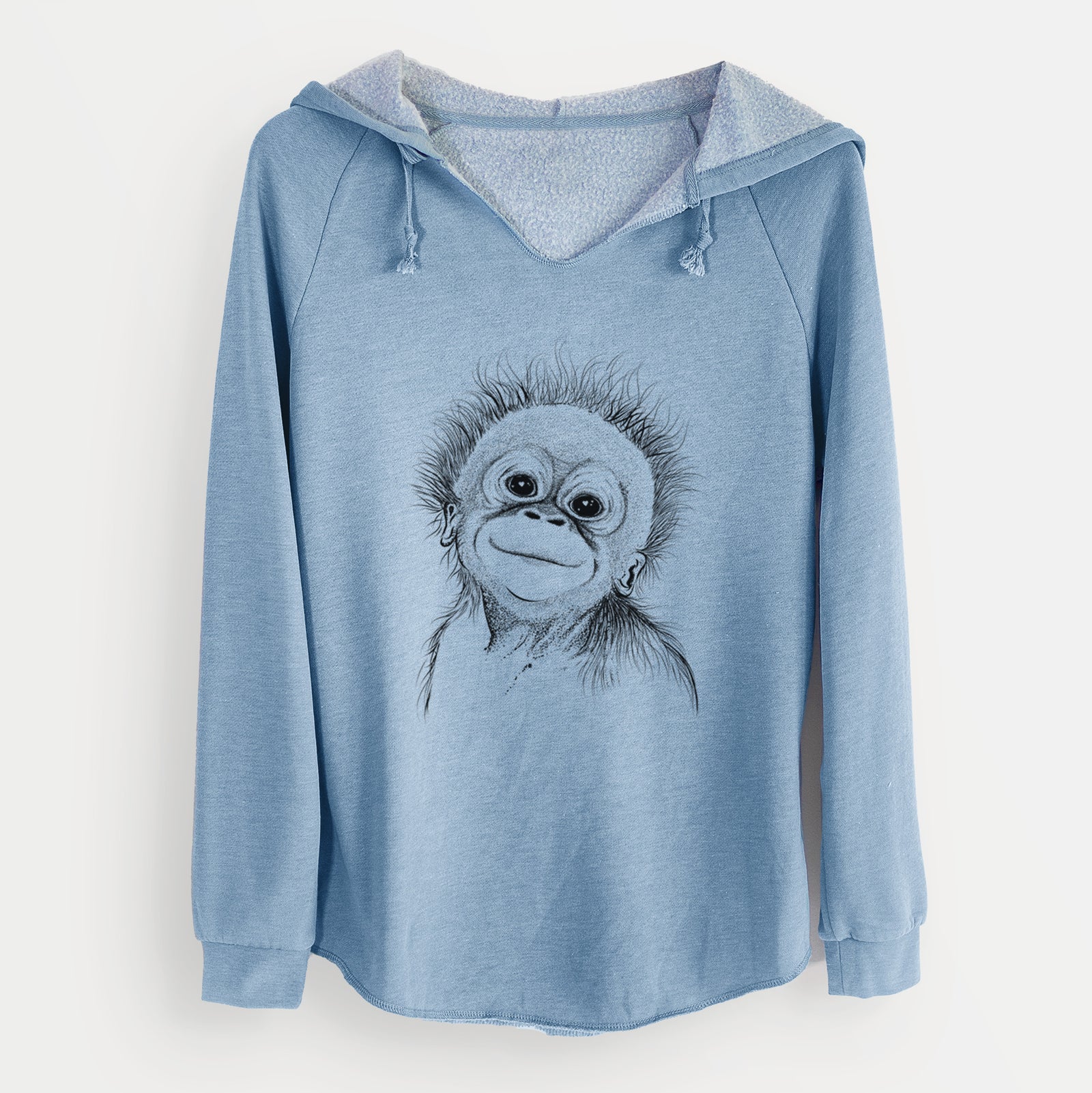 Bare Louie the Baby Orangutan - Cali Wave Hooded Sweatshirt