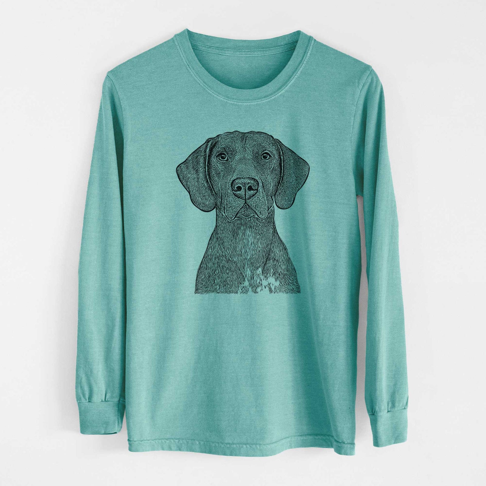 Bare Lucifer the German Shorthaired Pointer - Heavyweight 100% Cotton Long Sleeve