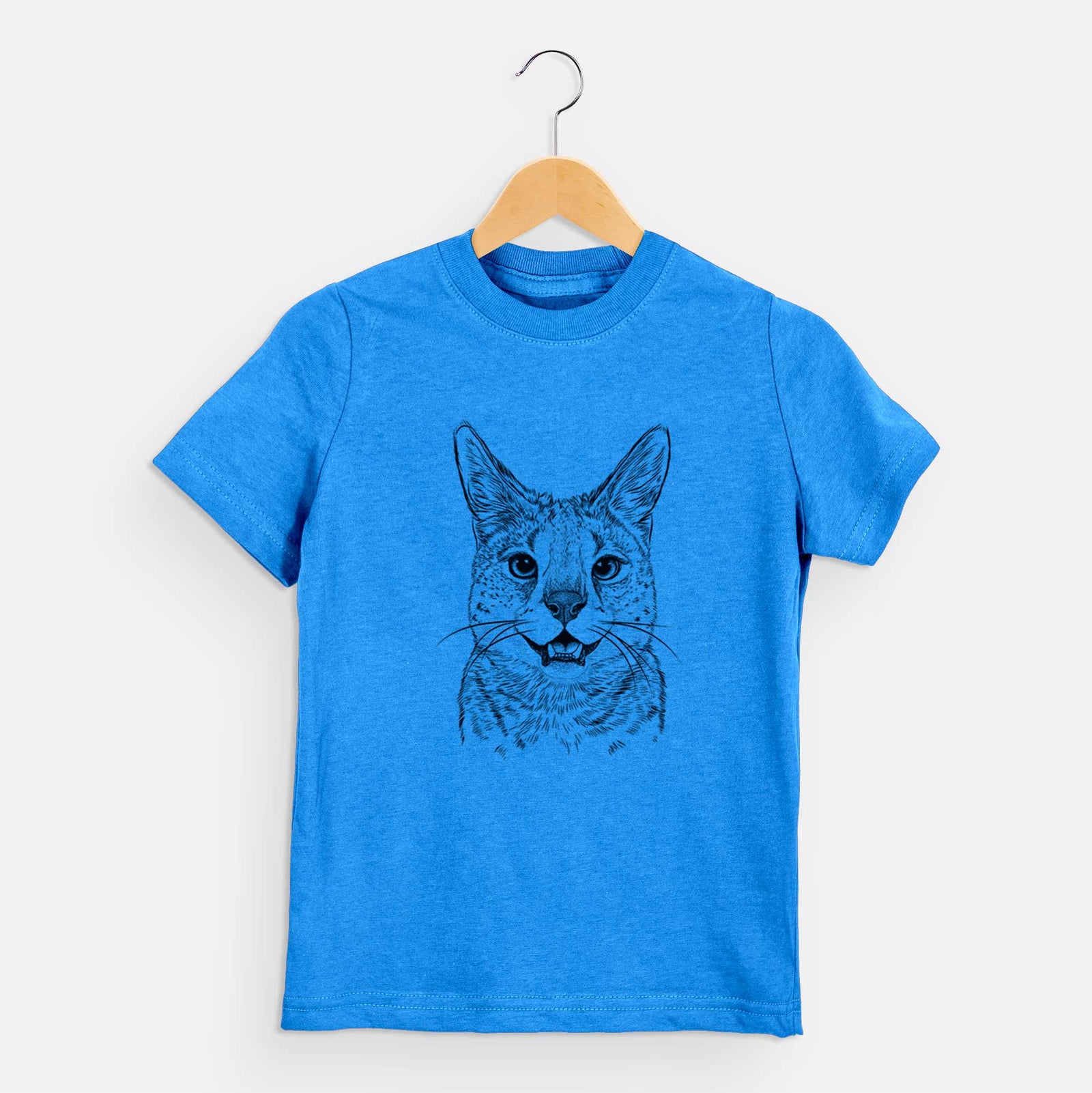 Bare Lucky the Serval Cat - Kids/Youth/Toddler Shirt