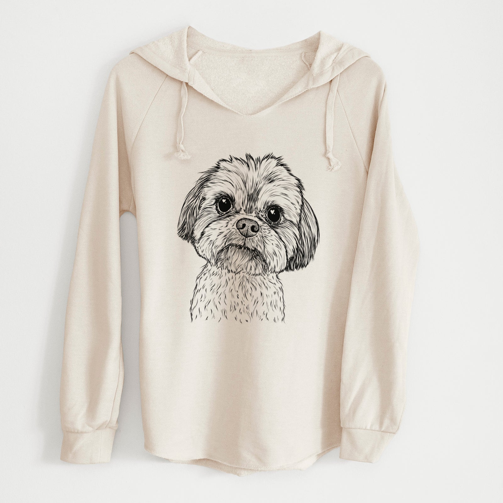 Bare Lucy the Shorkie - Cali Wave Hooded Sweatshirt