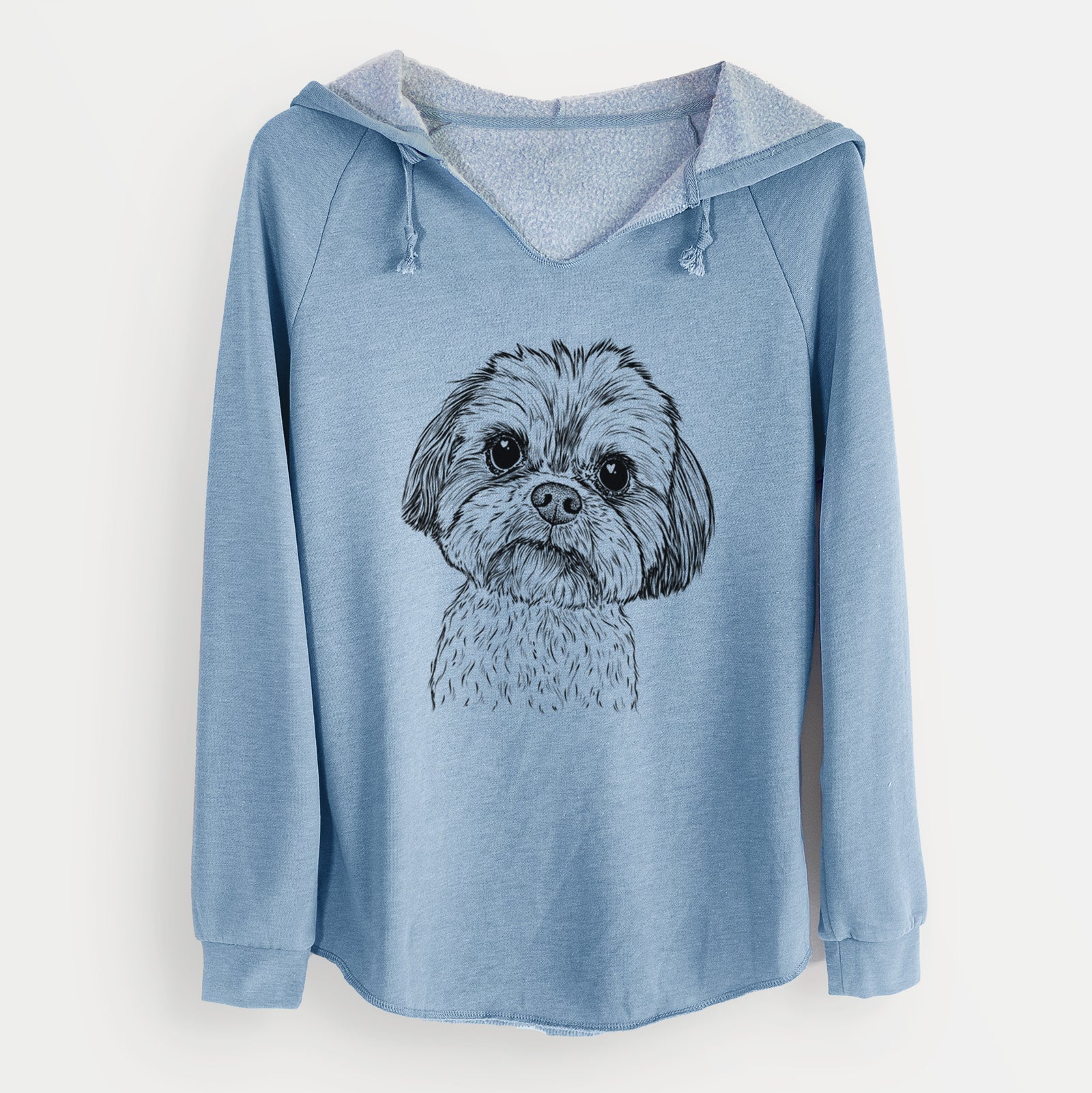 Bare Lucy the Shorkie - Cali Wave Hooded Sweatshirt