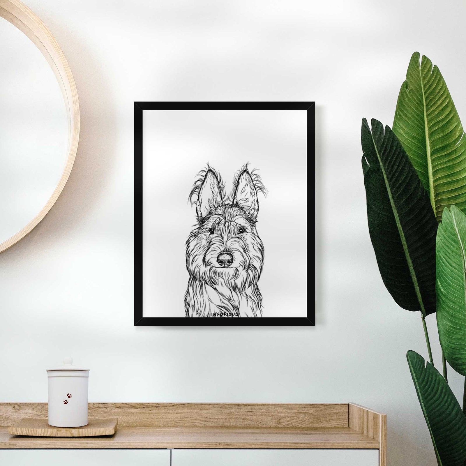 Luna the Berger Picard Art Print