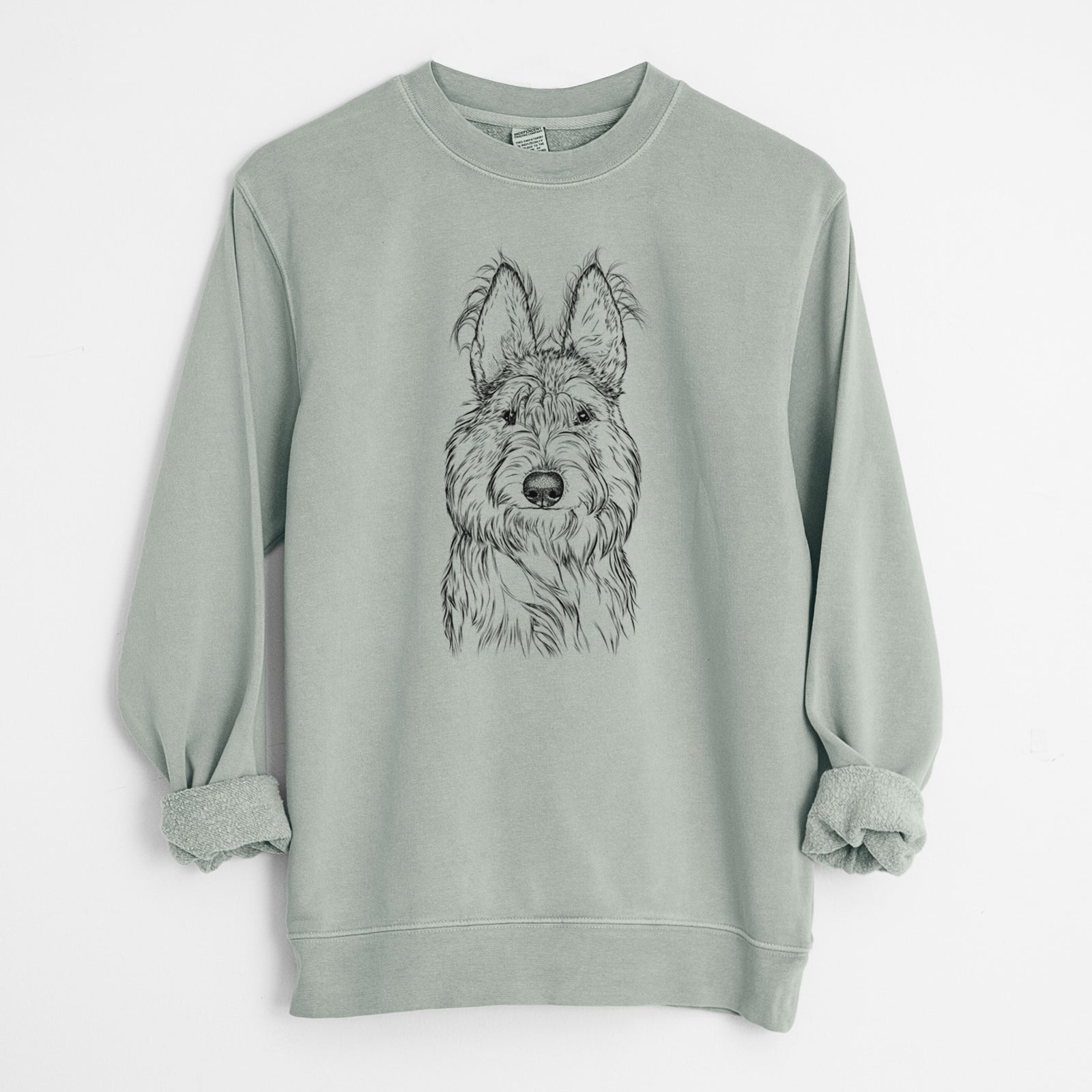 Bare Luna the Berger Picard - Unisex Pigment Dyed Crew Sweatshirt