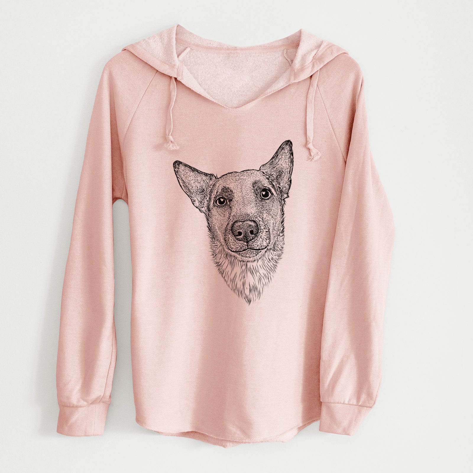Bare Luna the Shepherd Mix - Cali Wave Hooded Sweatshirt