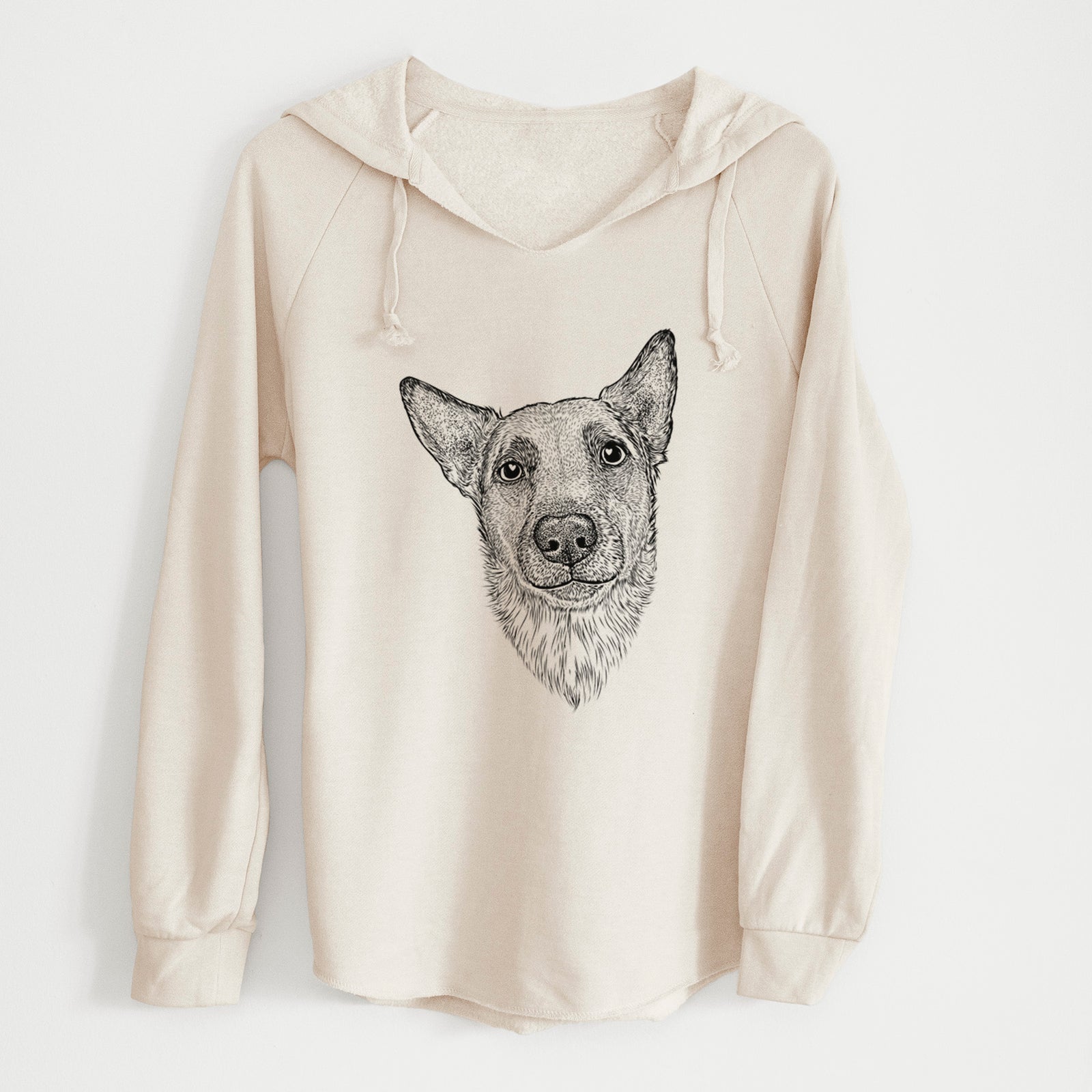 Bare Luna the Shepherd Mix - Cali Wave Hooded Sweatshirt