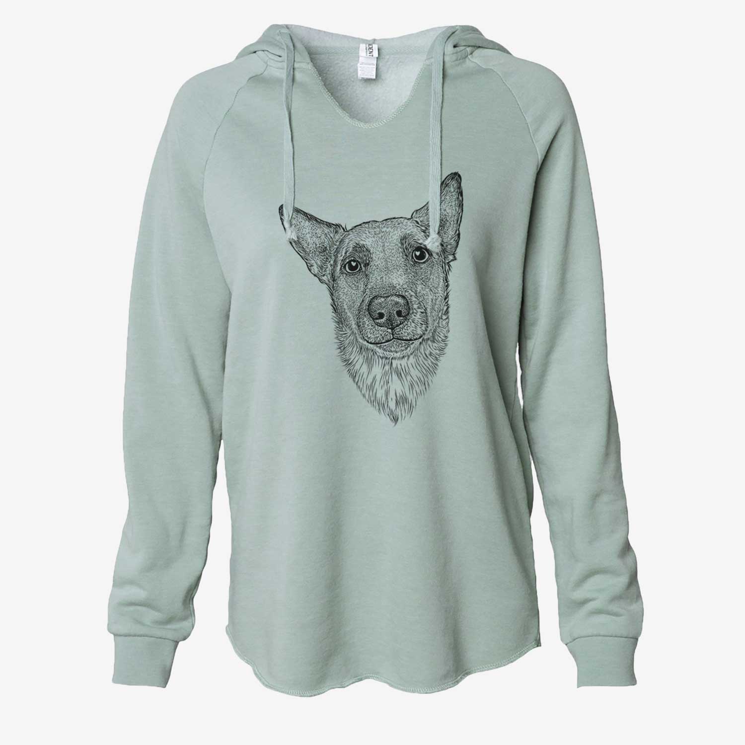 Luna the Shepherd Mix - Cali Wave Hooded Sweatshirt