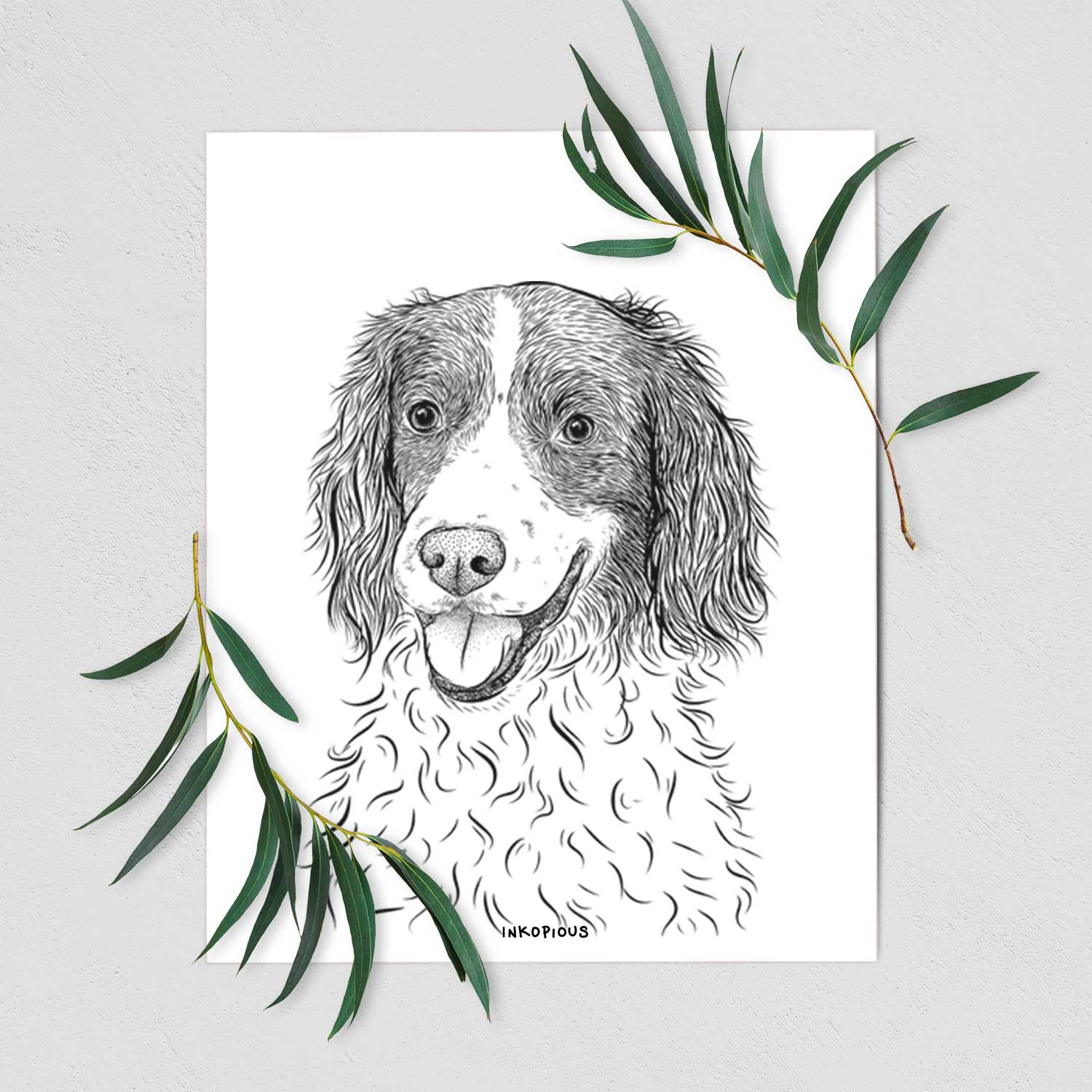 Maggie the Springer Spaniel Art Print