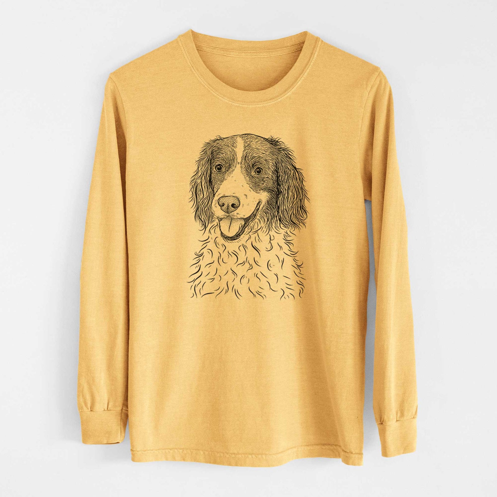 Bare Maggie the Springer Spaniel - Heavyweight 100% Cotton Long Sleeve