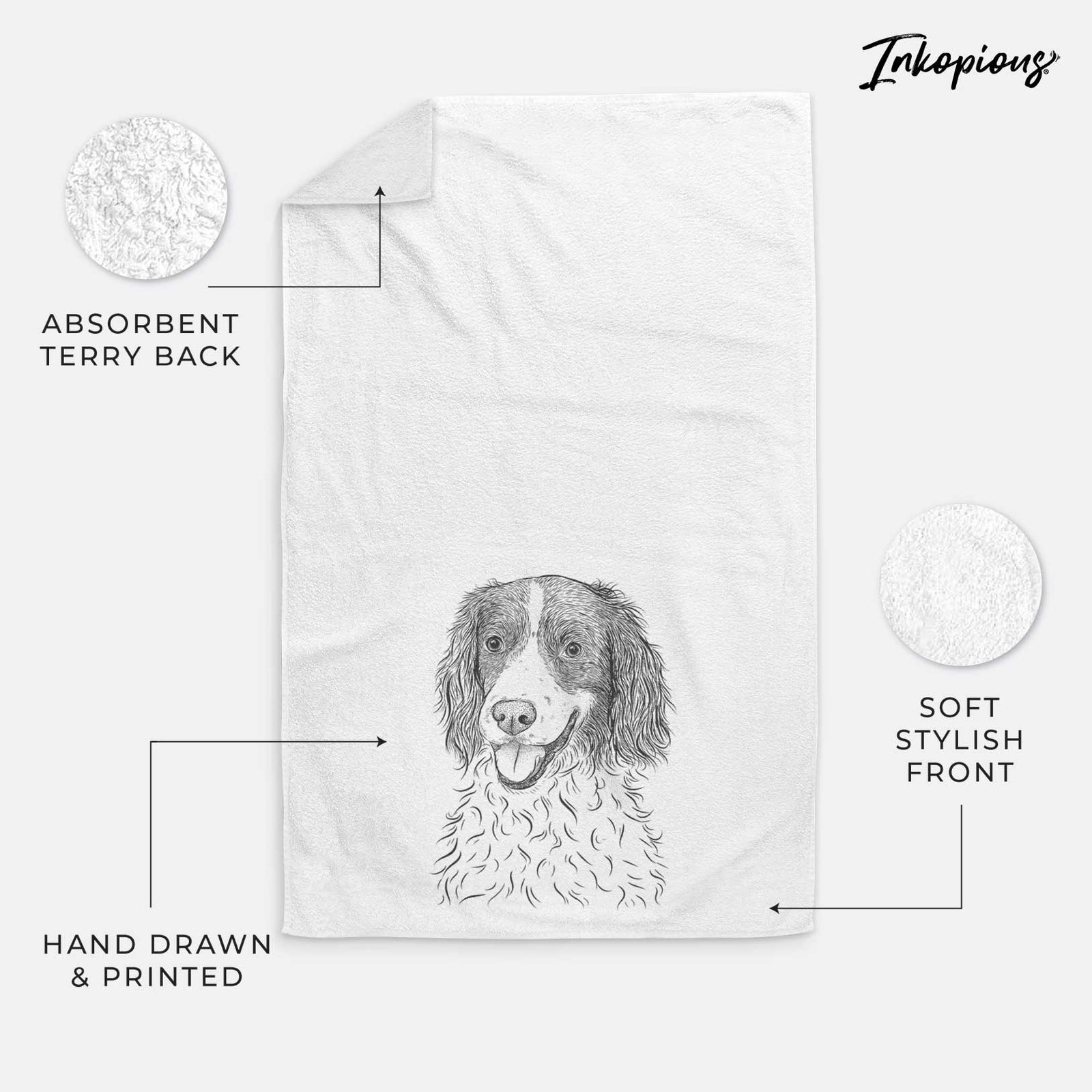 Maggie the Springer Spaniel Decorative Hand Towel