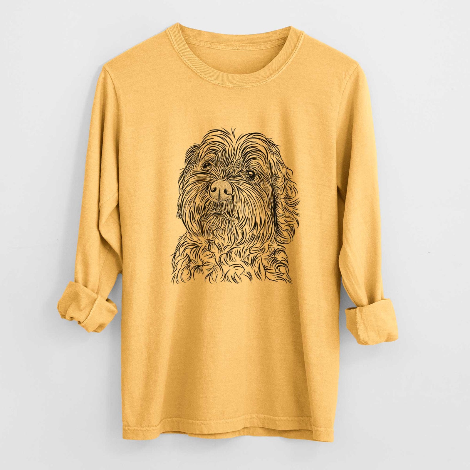 Bare Maggie Girl the Cockapoo - Heavyweight 100% Cotton Long Sleeve