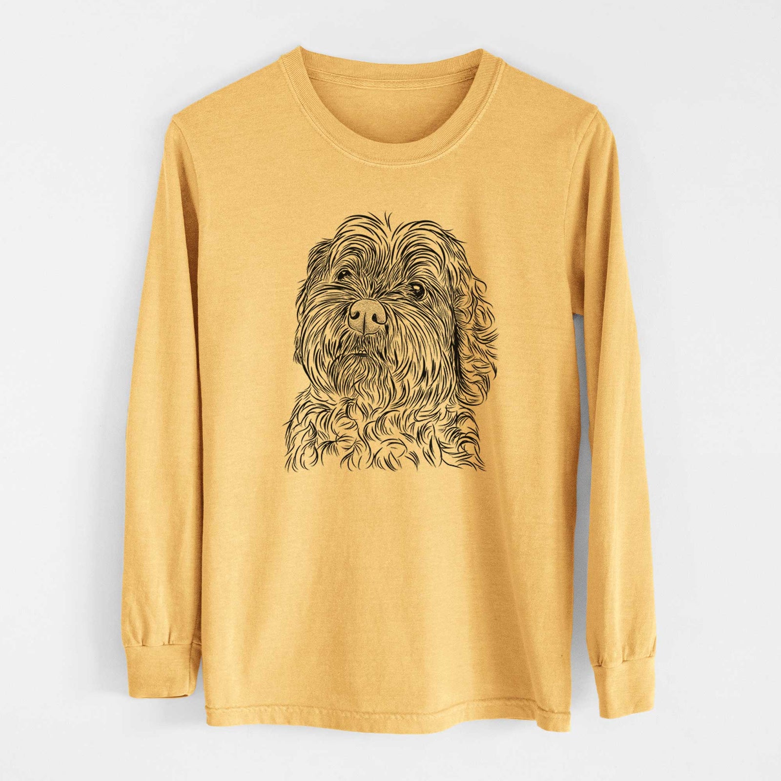 Bare Maggie Girl the Cockapoo - Heavyweight 100% Cotton Long Sleeve