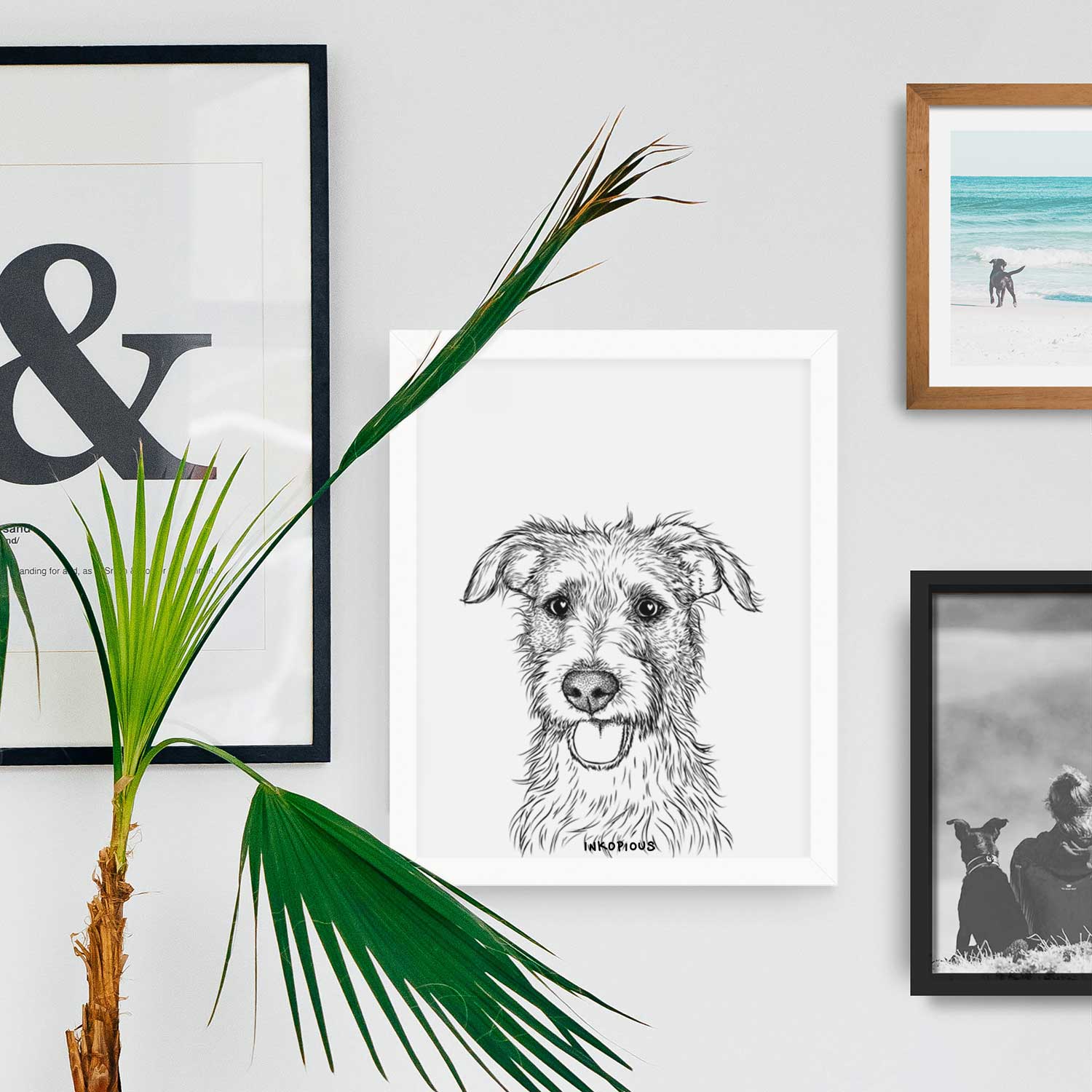 Maggie the Terrier Mix Art Print