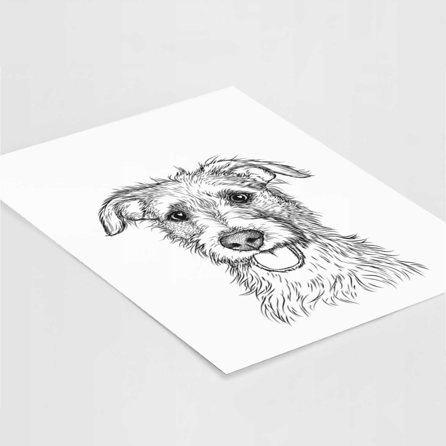 Maggie the Terrier Mix Art Print