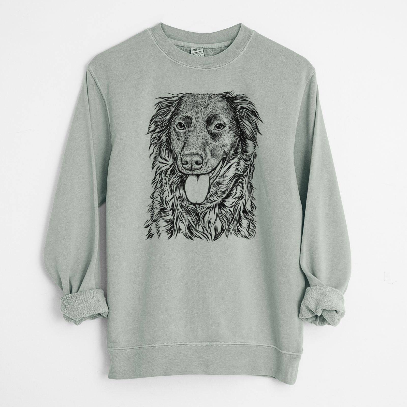 Bare Maisie Mae the Aussiedor - Unisex Pigment Dyed Crew Sweatshirt