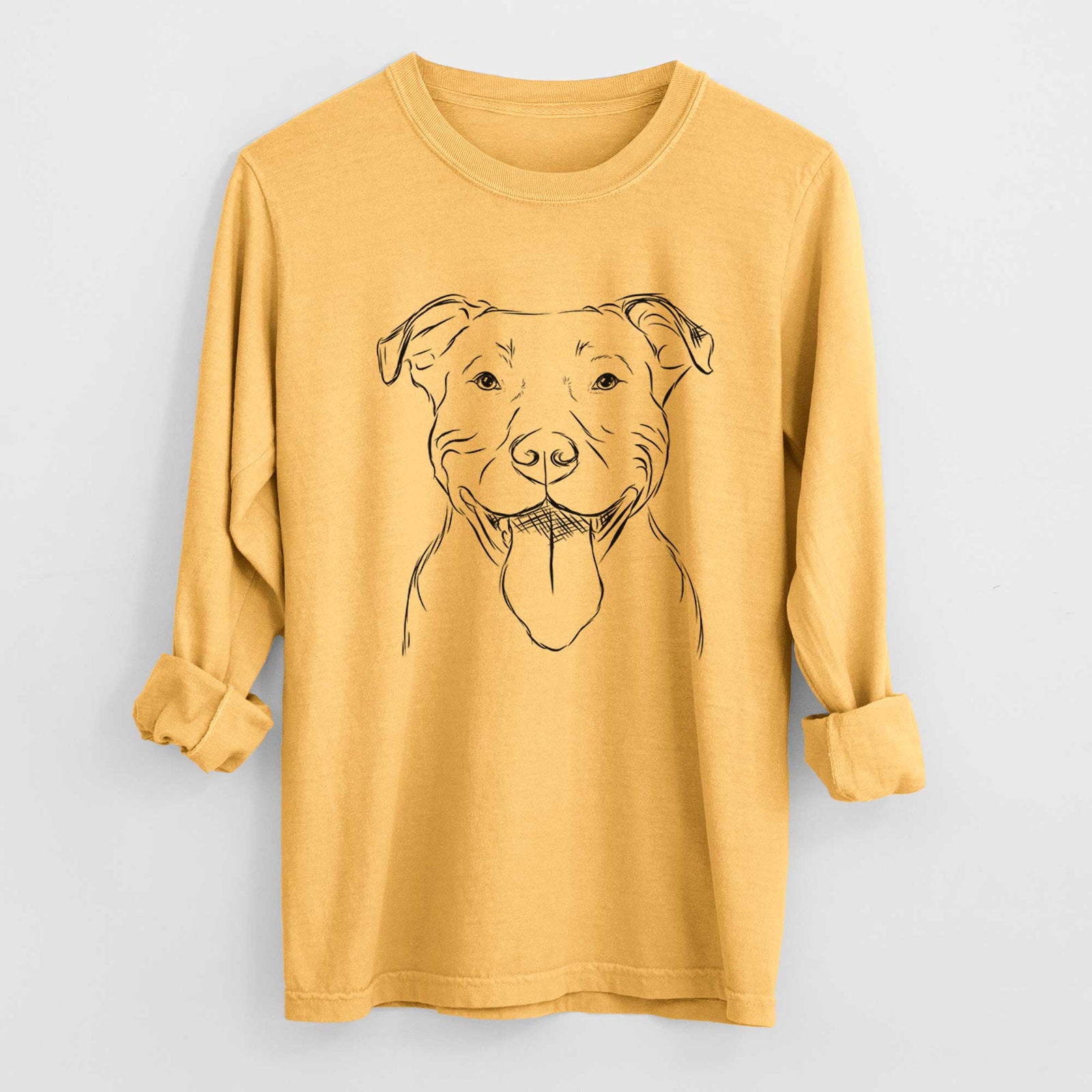 Bare Major the Pitbull - Heavyweight 100% Cotton Long Sleeve