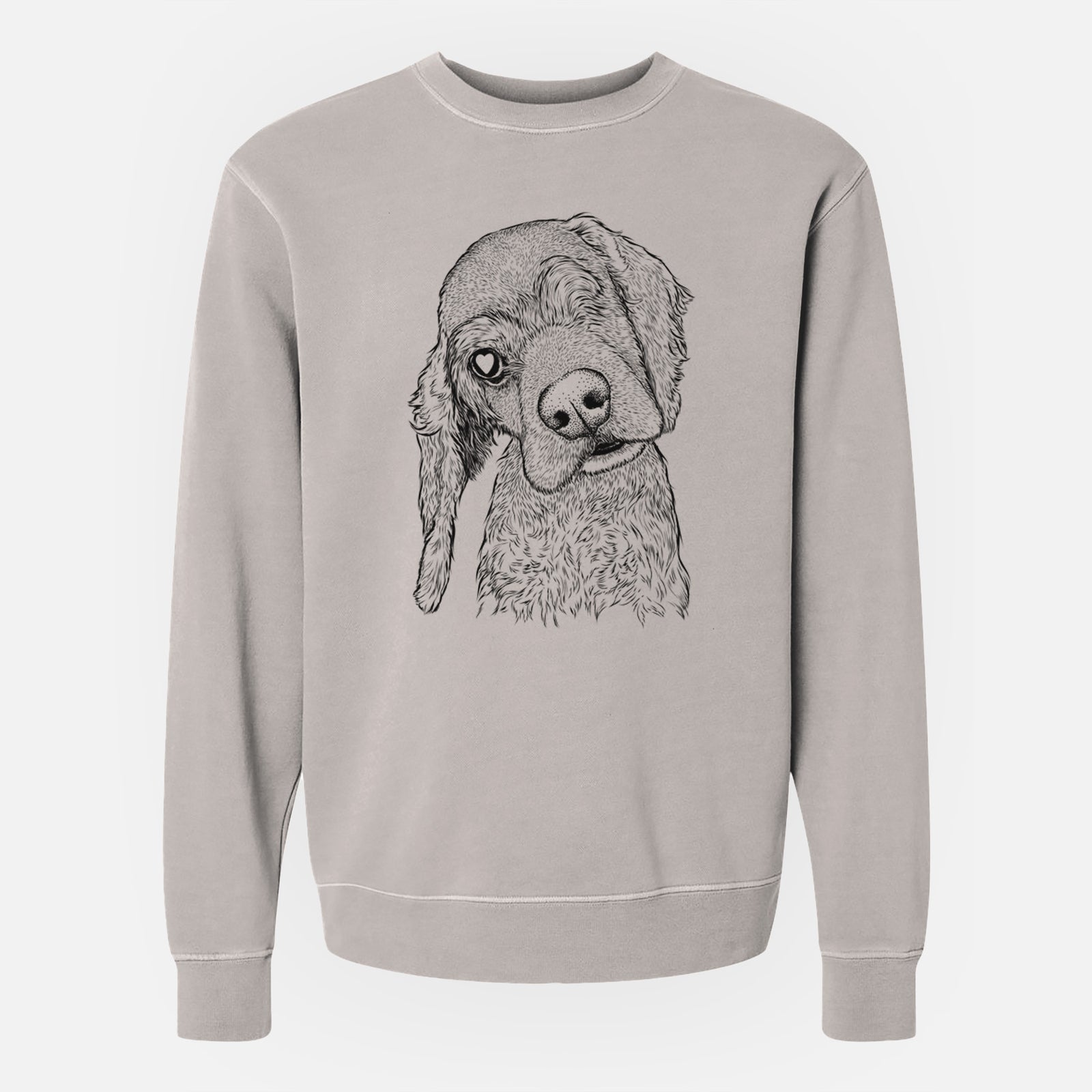 Bare Mambo #5 the Cocker Spaniel - Unisex Pigment Dyed Crew Sweatshirt