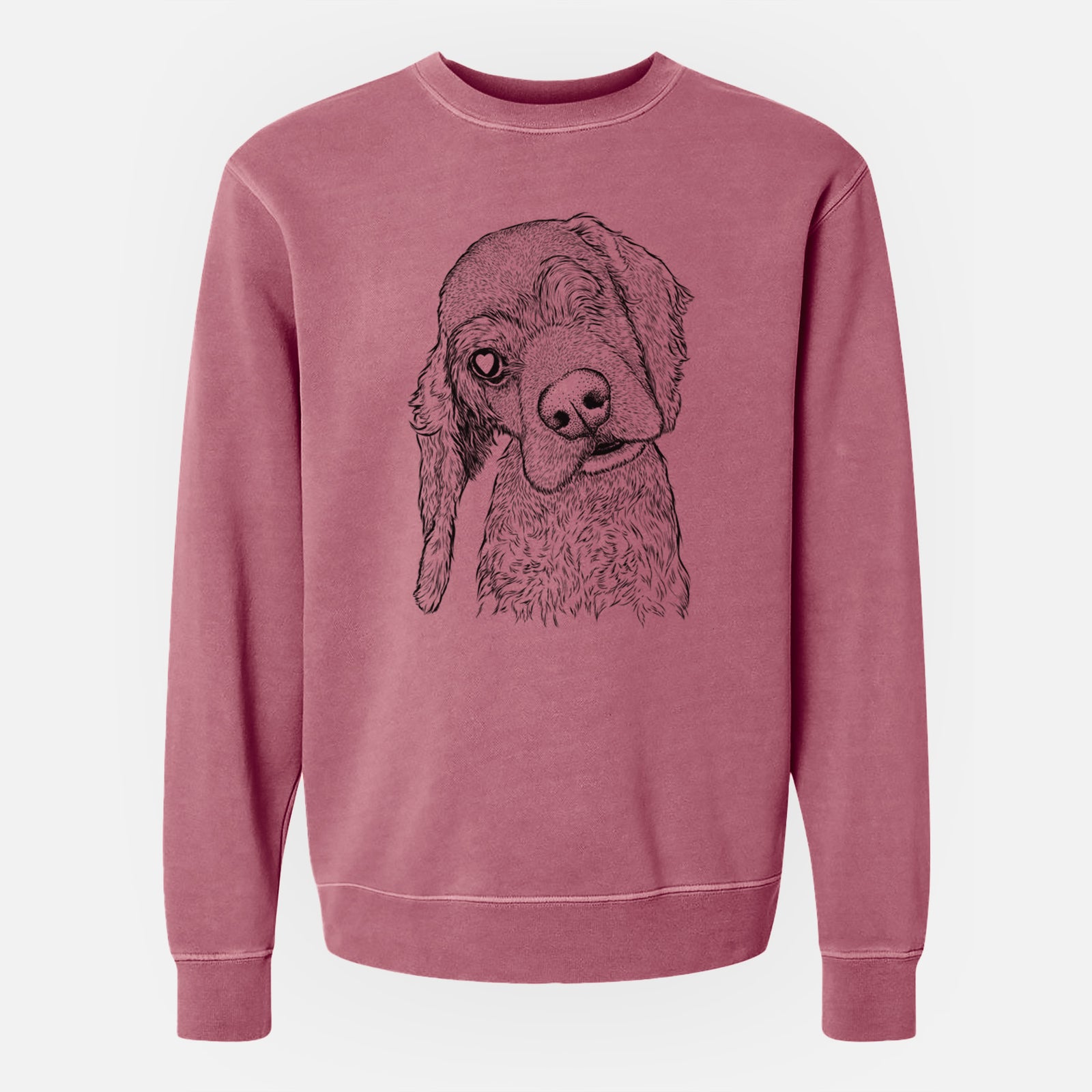 Bare Mambo #5 the Cocker Spaniel - Unisex Pigment Dyed Crew Sweatshirt